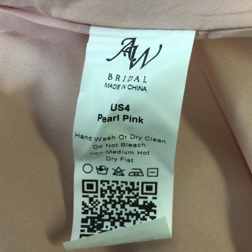 AW BRIDAL 4 S pearl pink chiffon cowl neck bridesmaid party maxi dress NEW B26 - Picture 7 of 7